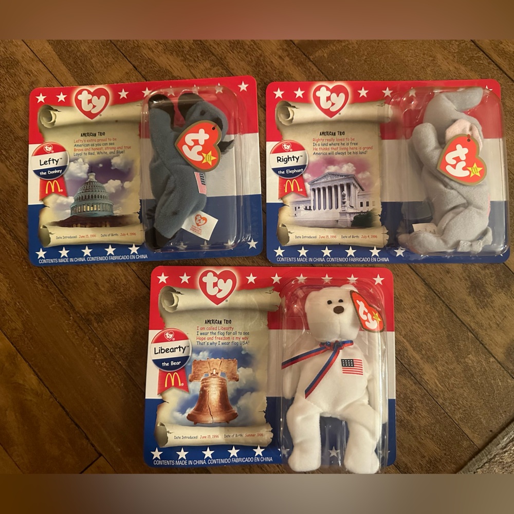 American Trio TY Beanie Baby Collection